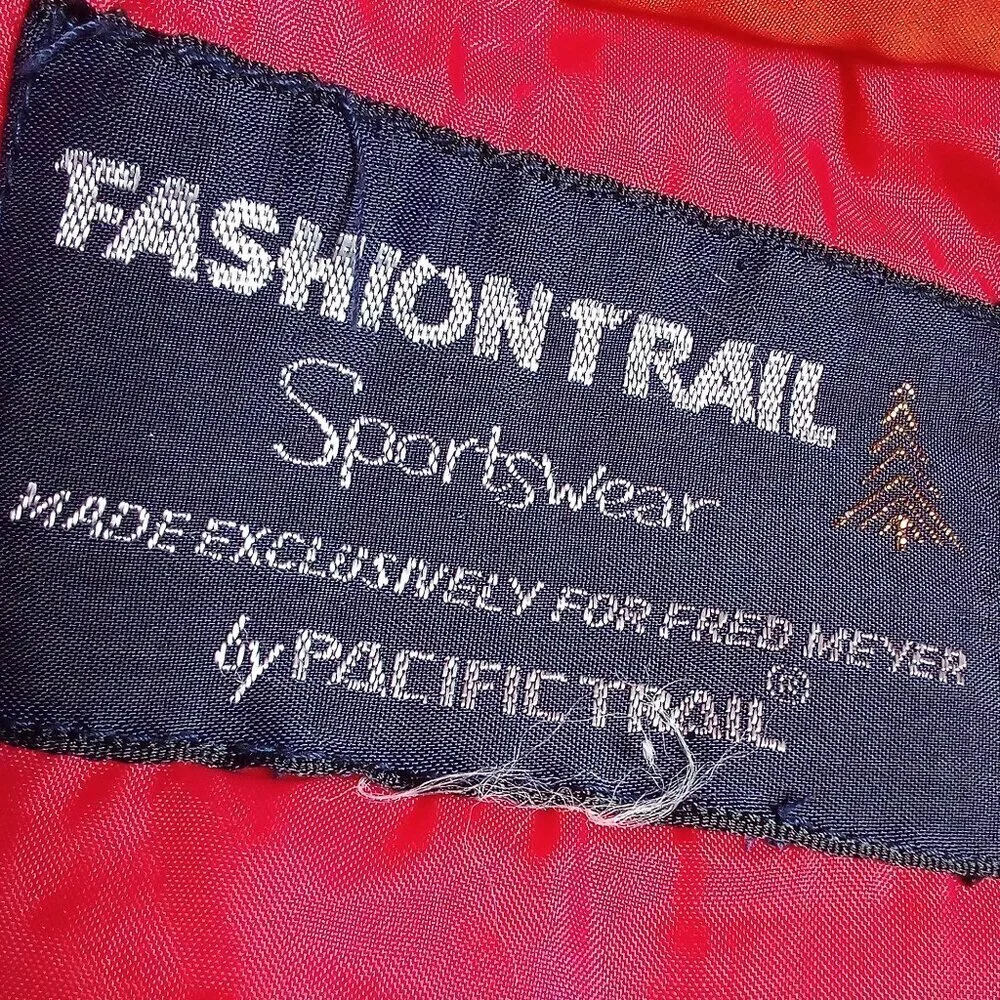 Vintage 70s Fashion Trail Color Block Western Puffer Vest